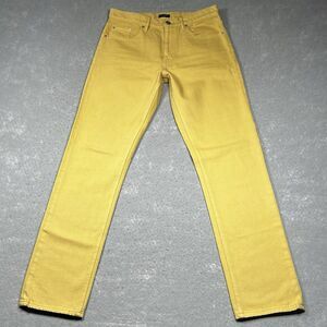Club Monaco Jeans Womens Size 26 Mustard Yellow The Relaxed Slim Denim Pockets